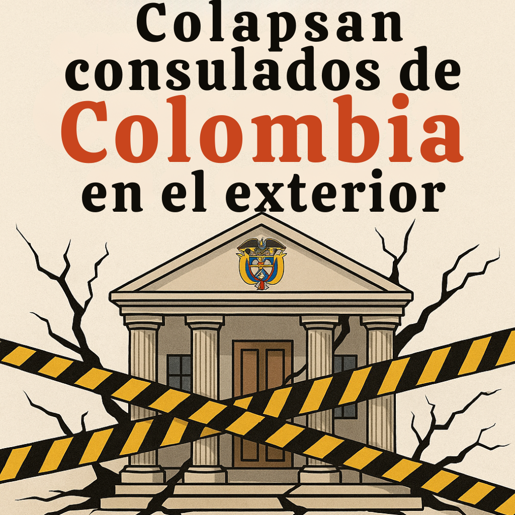 Colapsan consulados de Colombia en el exterior: caos y quejas