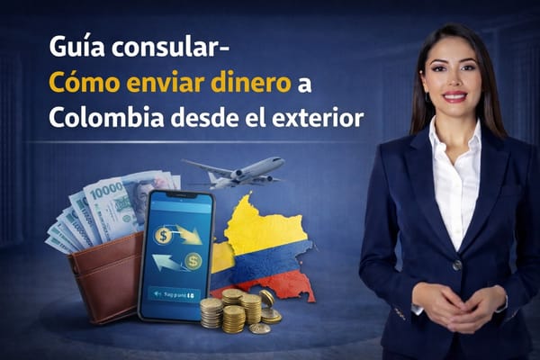 Guía consular- ¿Cómo enviar dinero a Colombia desde el exterior?