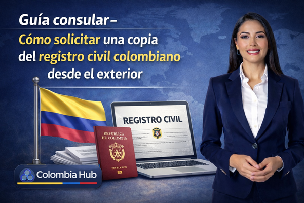 Guía consular- ¿Cómo solicitar una copia del registro civil colombiano desde el exterior?