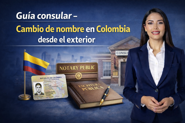 Guía consular- Cambio de nombre en Colombia desde el exterior