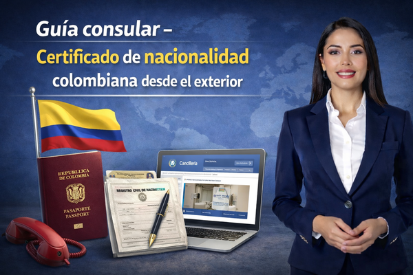 Guía consular- Certificado de nacionalidad colombiana desde el exterior