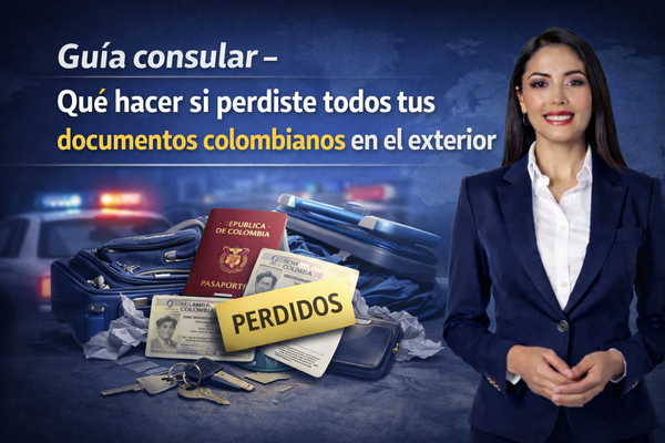 Guía consular- ¿Qué hacer si perdiste todos tus documentos colombianos en el exterior?