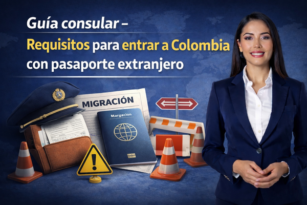 Guía consular- Requisitos para entrar a Colombia con pasaporte extranjero